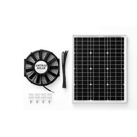 Powerful 100-Watt with 12 inch Solar Attic Fan
