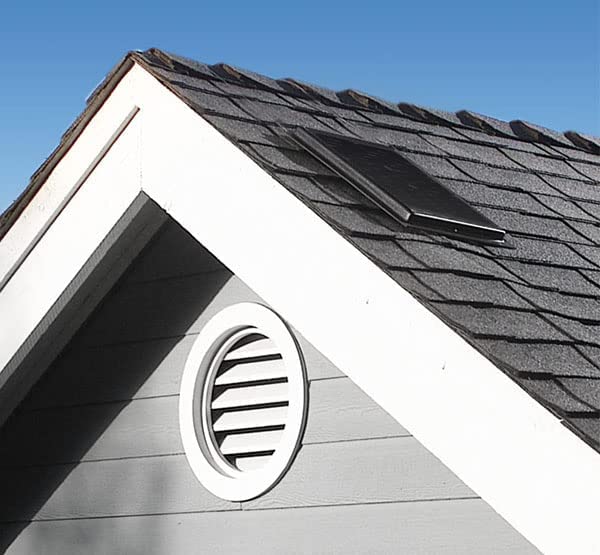 Amtrak Solar's Powerful 50-Watt Solar Roof, Attic, Exhaust Fan Quietly Cools and Ventilates your house, garage, and protects against moisture build-up works with whirly bird (whirly bird not included)