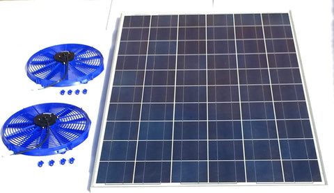 50W Solar Roof & Attic Fan Kit – Dual 12" Fans | Amtrak Solar
