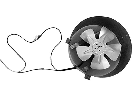 Inline thermostat connected to Amtrak Solar attic fan for automatic on/off