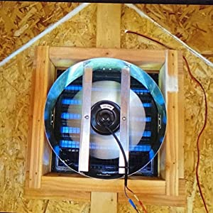 Amtrak Solar Powerful 50-Watt Solar Roof, Attic, Exhaust Fan Quietly Cools and Ventilates Your House, Garage, RV or Boat and Protects Against Moisture Build-up (with On/Off Switch)