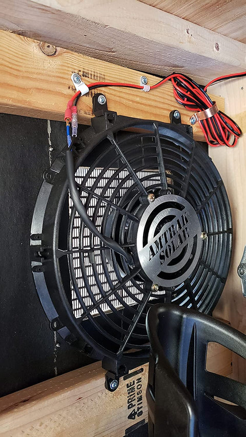 Amtrak Solar's Powerful 50-Watt Solar Roof, Attic, Exhaust Fan Quietly Cools and Ventilates your house, garage, and protects against moisture build-up works with whirly bird (whirly bird not included)