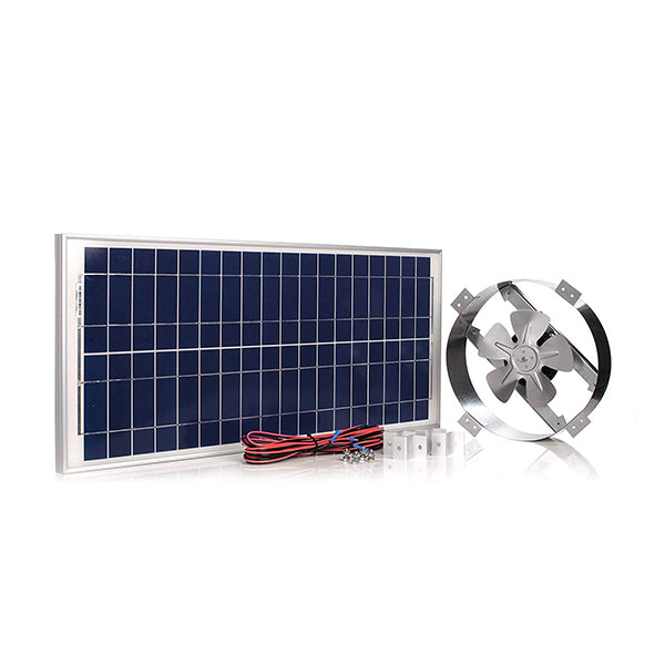 Powerful 50-Watt 14 inch Solar Attic Fan | Amtrak Solar | www.amtraksolar.com