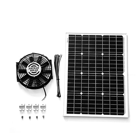 Powerful 50-Watt with 12 inch Solar Attic Fan | Amtrak Solar | www.amtraksolar.com